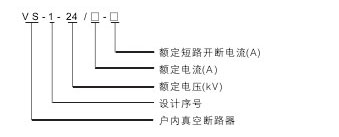 VS1-24真空斷路器型號(hào)含義說(shuō)明